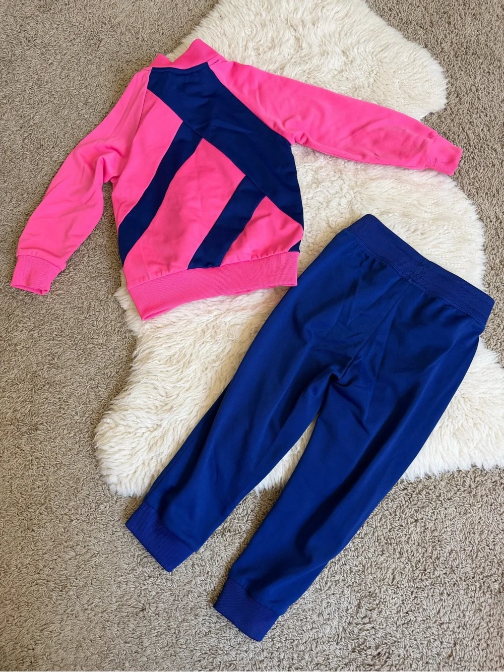 Adidas Tracksuit | 3T | Blue & Pink